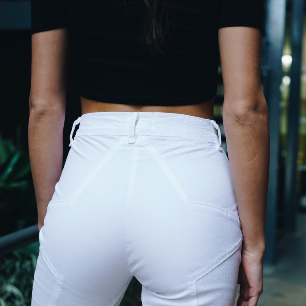 Revice Denim Venus Flares / Optical white